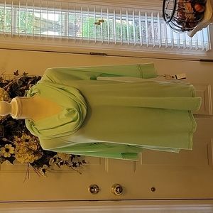 Calvin Klein Performance light aqua cowl neck long sleeve top Wicking Large New…